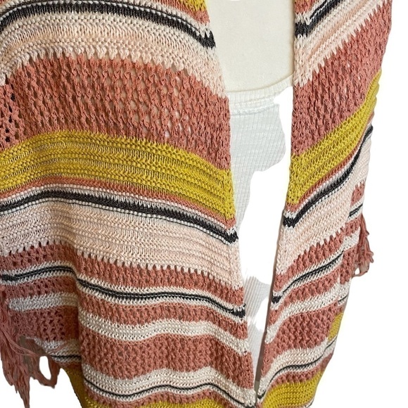 JESSICA Simpson Open Crochet Vest. Fringe Trim
Size 1X - Picture 5 of 9